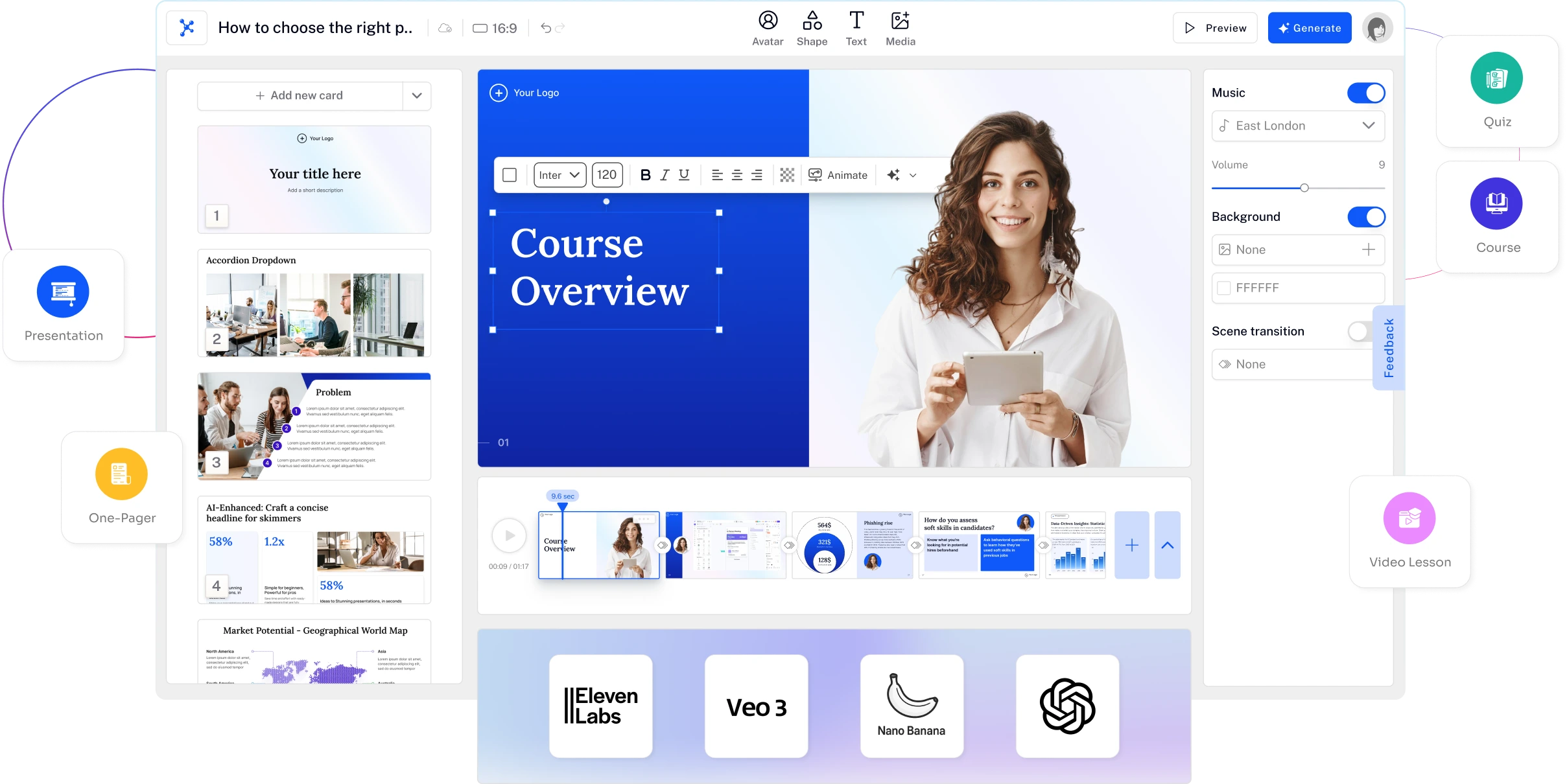 All-in-One AI Studio Interface